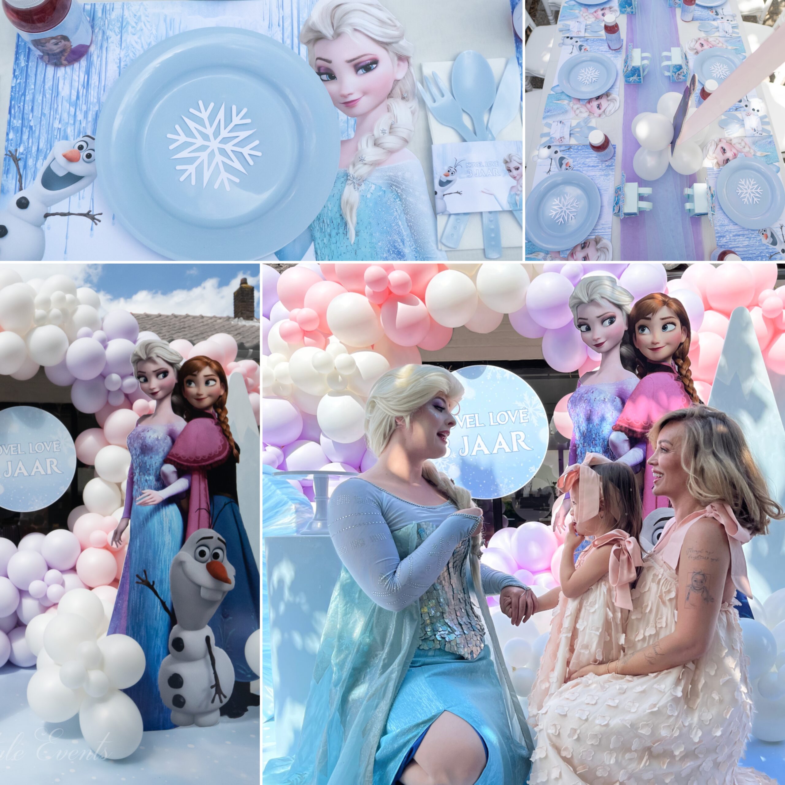 Frozen kinderfeest ballonnen decoratie Rotterdam Verrytale Events